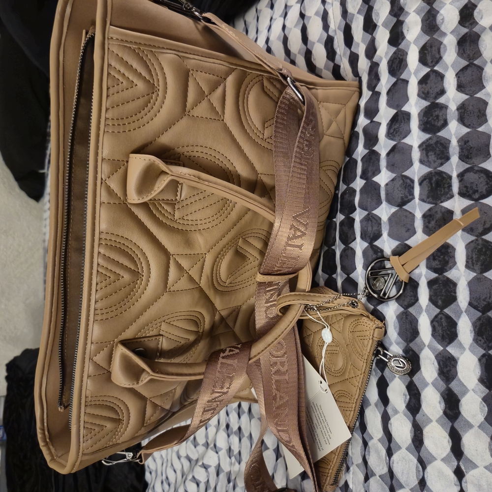 Valentino Beige Quilted Women's Bag